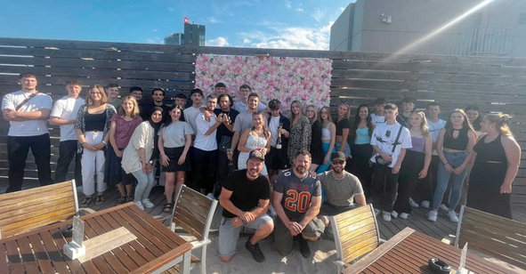 Gruppenbild Abschlussfeier der Bistro-Juniorenfirmen