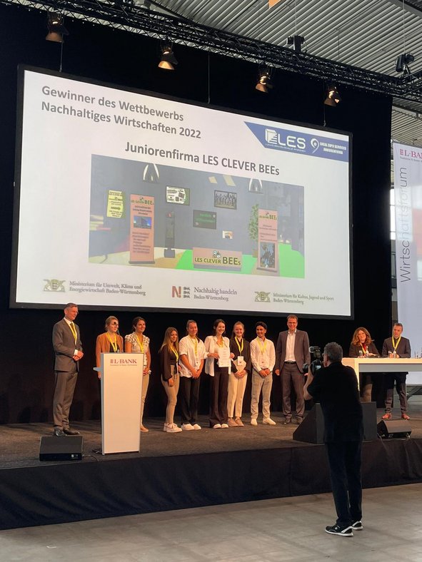 Preisverleihung des beOnline-Nachhaltigkeitswettbewerbs 2022